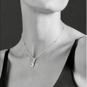 Lagos Caviar Pendant Necklace, white topaz